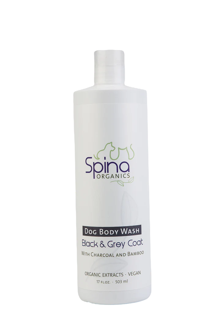 Spina Organics Black & Grey Dog Body Wash 17oz