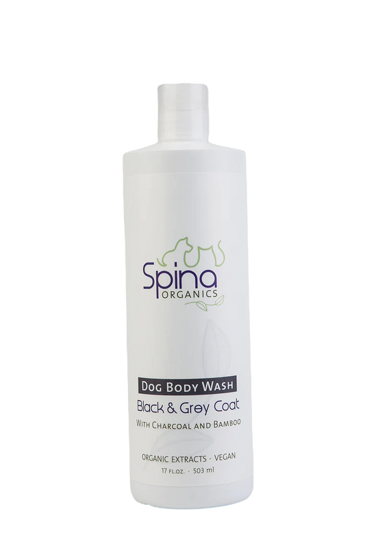 Spina Organics Black & Grey Dog Body Wash 17oz