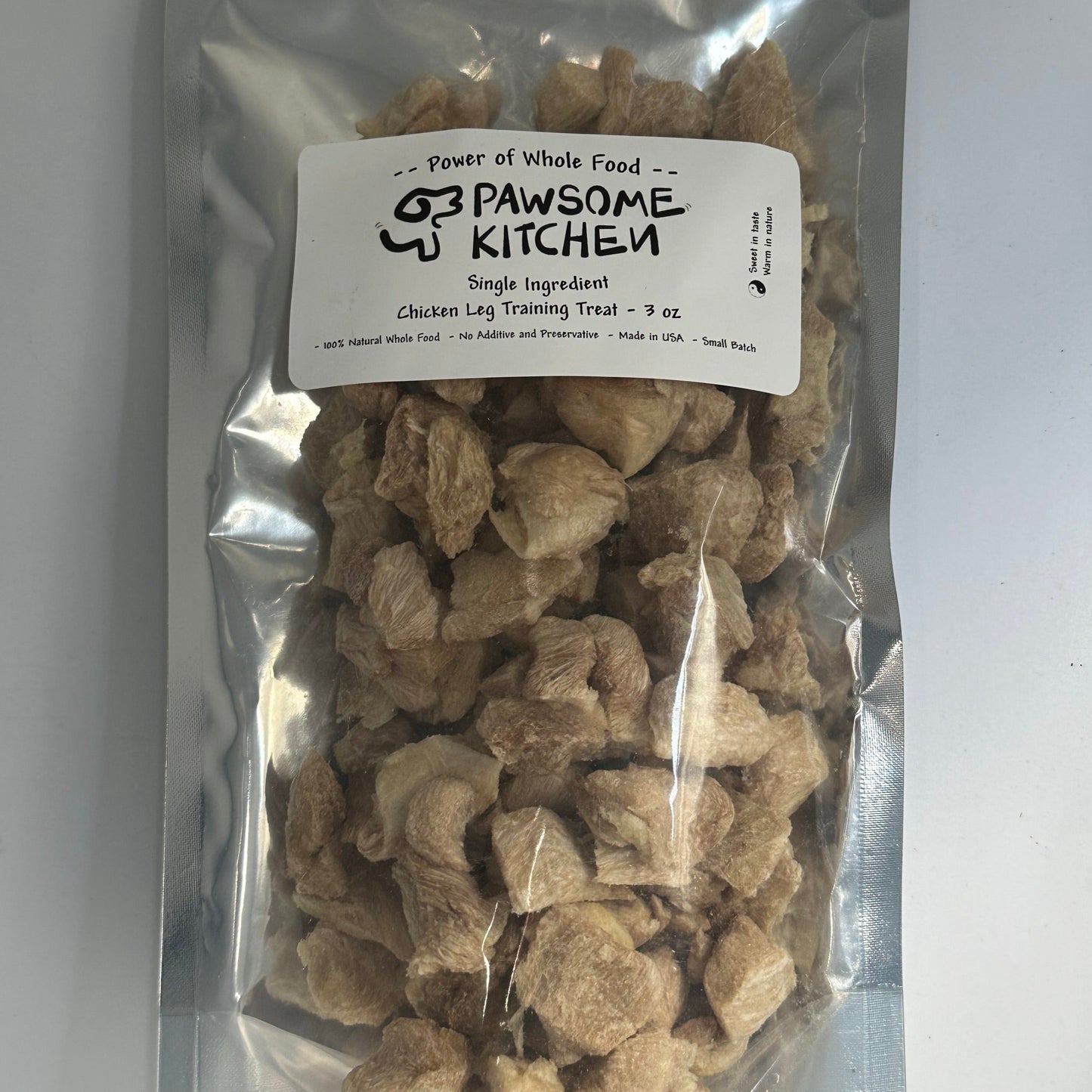 USDA Premium Freeze Dried Chicken Leg Bites by Pawsome Kitchen