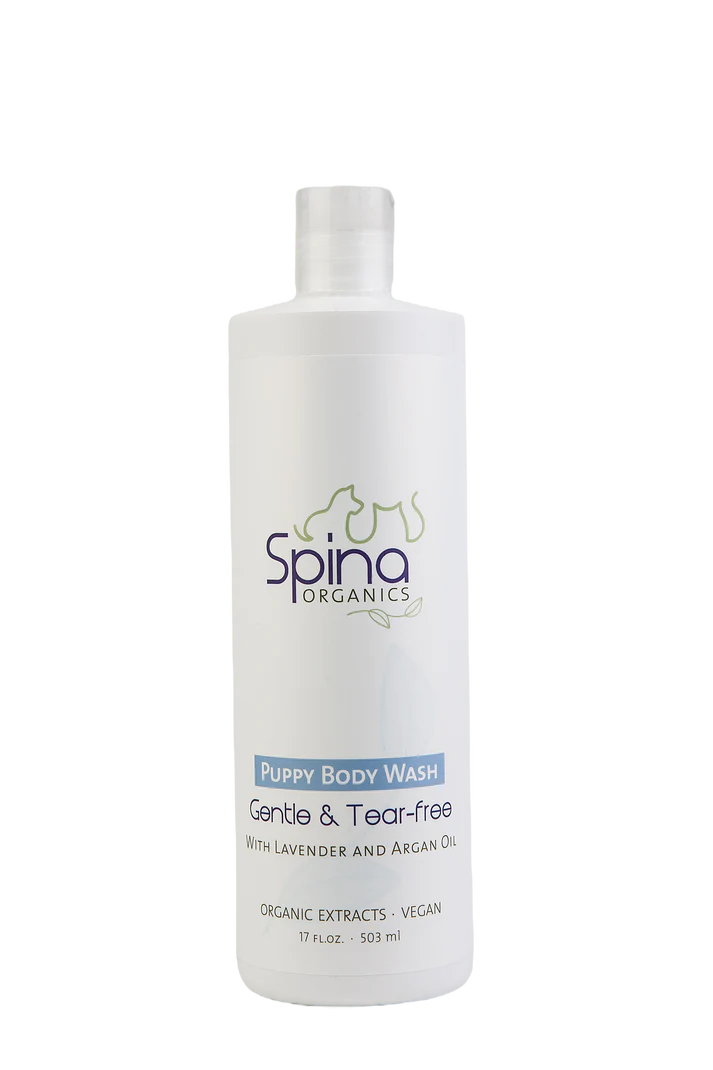 Spina Organics Puppy Wash - Gentle, Tear-Free, All Natural 17oz