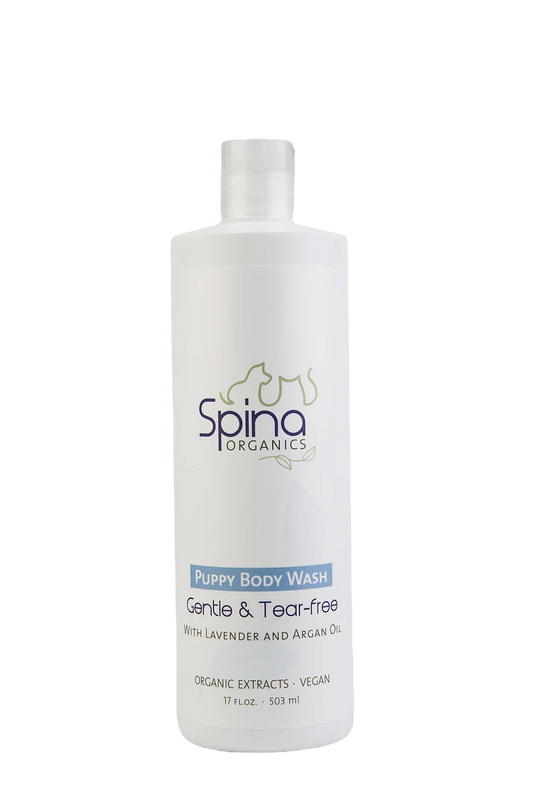 Spina Organics Puppy Wash - Gentle, Tear-Free, All Natural 17oz