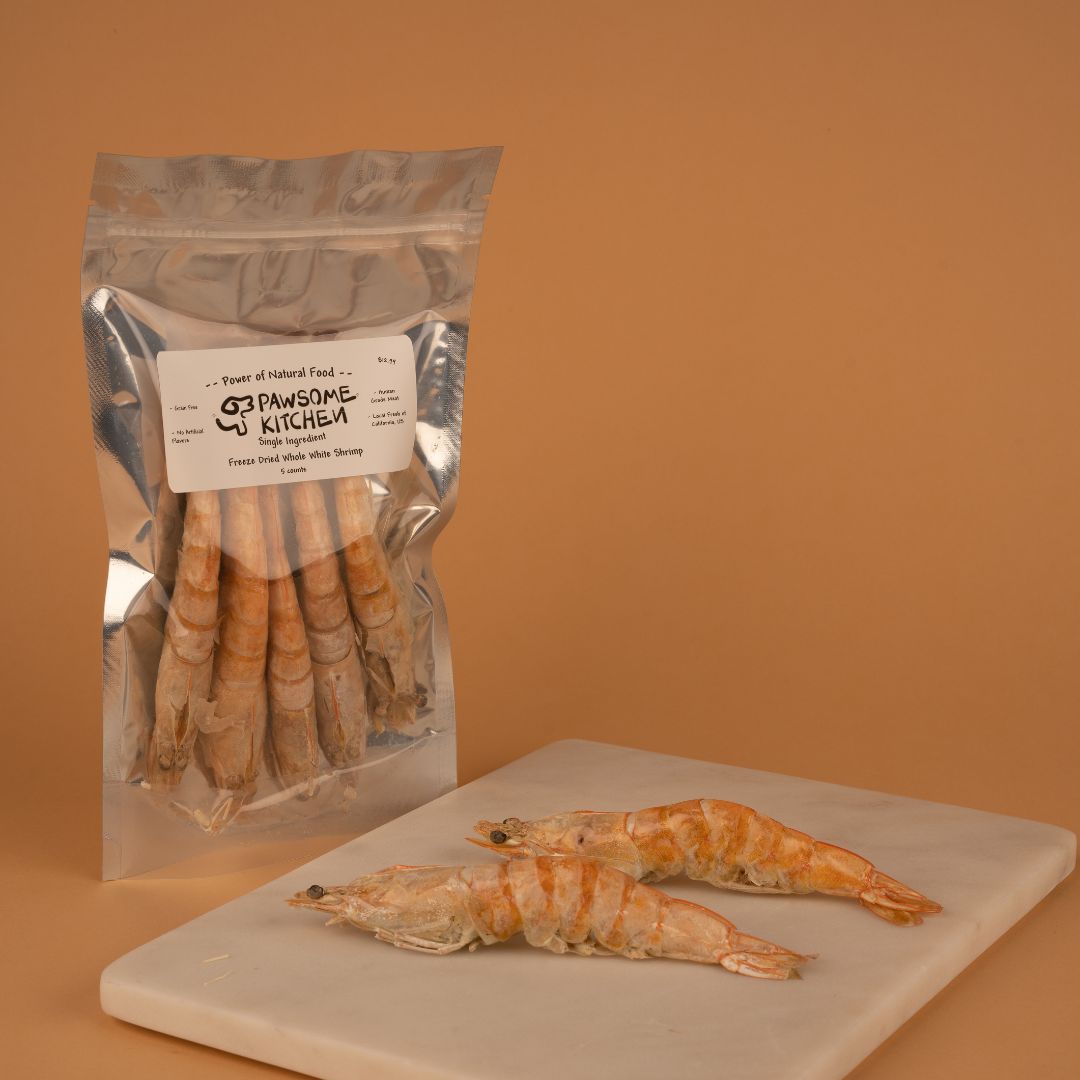 Premium Handcrafted Whole White Shrimps by Pawsome Kitchen