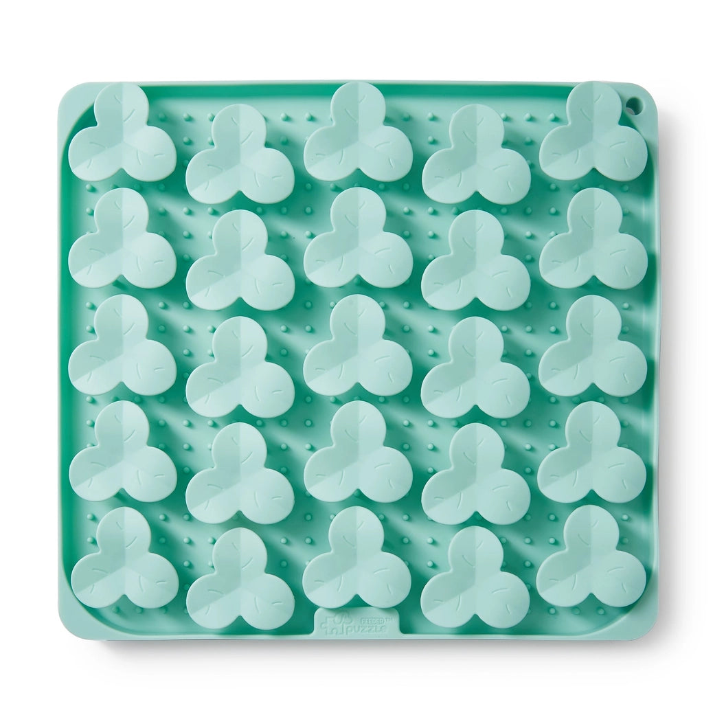 Puzzle Feeder Green Dog Puzzle Mat - Slow Feeder Dog Bowl